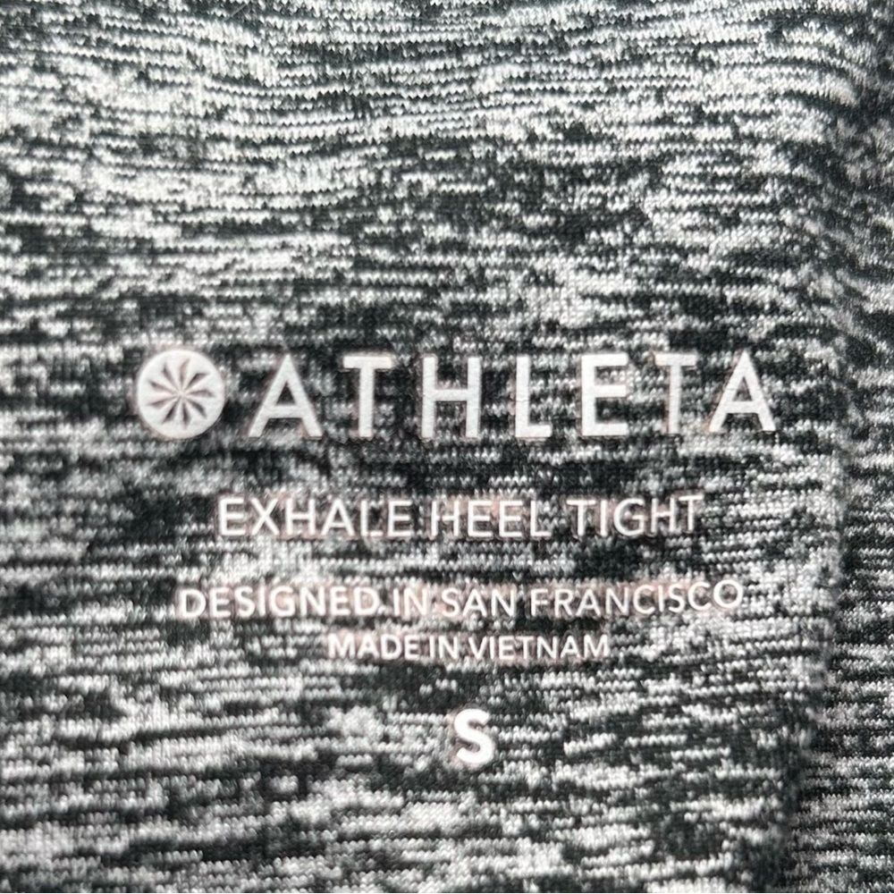 ATHLETA Exhale Heel Tight- Heathered Grey/ Size Small - Picture 6 of 8